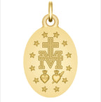 Médaille Vierge Miraculeuse - Or jaune 9carat