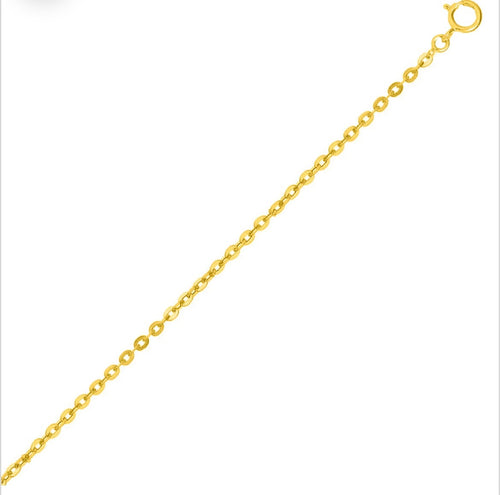 Chaîne forçat - Or jaune 9 carats